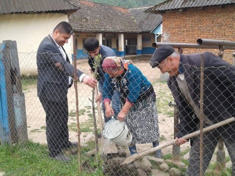 Ucqar kənddə “Yaşıl məktəb” aksiyası keçirilib - FOTO