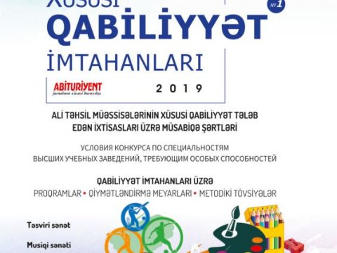 Abituriyentlərin nəzərinə! - “Xüsusi qabiliyyət imtahanları” jurnalı çap olundu