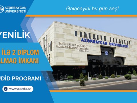Azərbaycan Universiteti 4 ilə 2 diplom təklif edir  