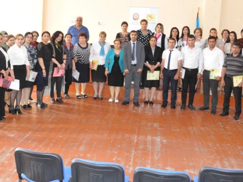 Məcburi köçkün məktəblərində elektron təhsil təbliğ edildi - FOTO