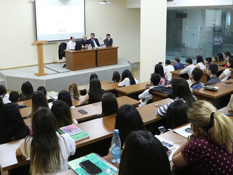 Azərbaycan Universitetində “Audiokitab” layihəsinin təqdimatı olub - FOTO  