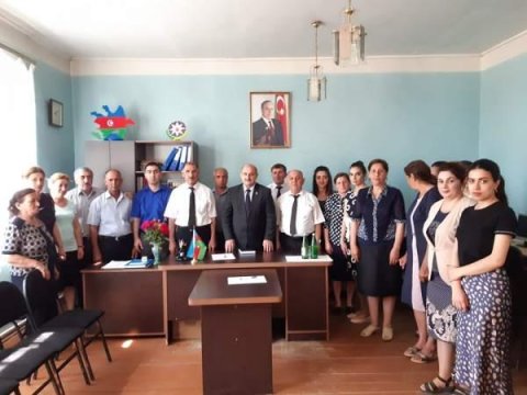 Deputat İmişlidə orta məktəbdə: müəllim və şagirdlərlə görüş keçirilib - FOTOLAR