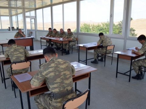 Kursantlar üçün dövlət imtahanı keçirildi