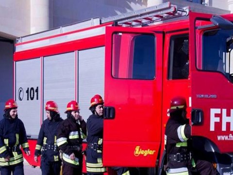 Qubada xüsusi internat məktəbində yanğın olub  