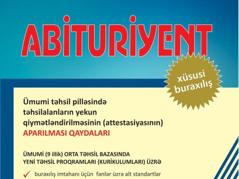 “Abituriyent” jurnalının subbakalavrlar üçün xüsusi buraxılışı çap olunacaq  