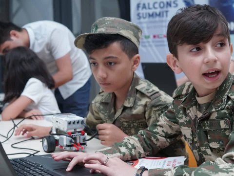 Şəhid hərbçilərin övladları üçün robotiks təşkil olundu - FOTOLAR
