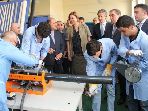 Gəncədə sənaye emalatxanasının açılışı olub  