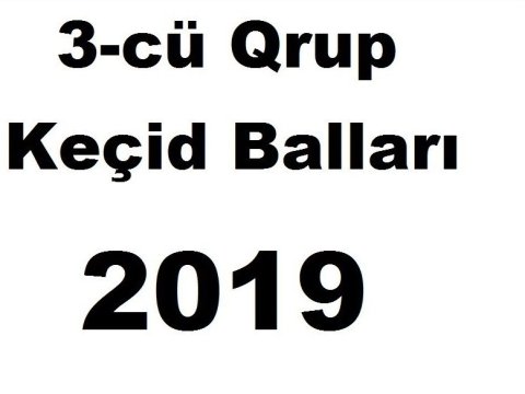 II-III qrupların ötənilki keçid balları bu tarixdə dərc olunacaq  