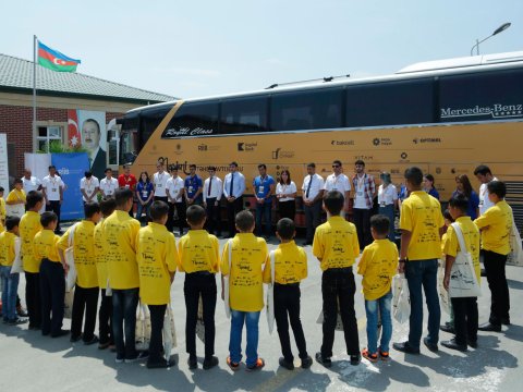 Nəsimi ilinə həsr olunan “Təhsil avtobusu” Cocuq Mərcanlıda  