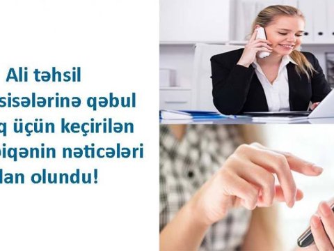 İxtisas seçiminin nəticələri AÇIQLANDI