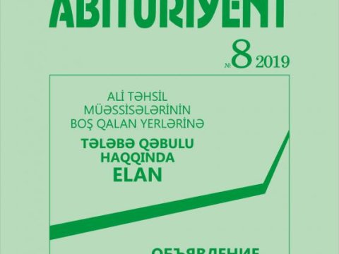 Abituriyentlərin nəzərinə! - Boş qalan plan yerləriylə bağlı jurnal nəşr olundu