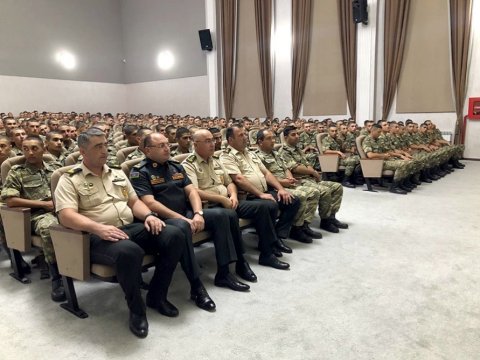 Gənc kursantların ali hərbi məktəbə qəbul olmaları münasibətilə tədbir keçirilib