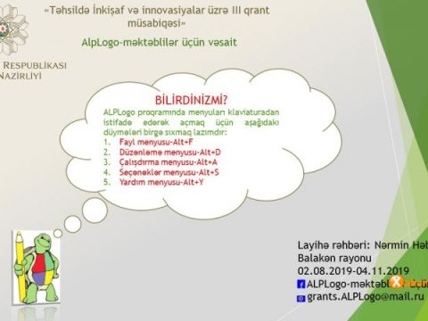AlpLogo- məktəblilər üçün vəsiat layihəsinin icrasına başlanılıb