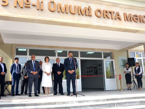 Şirvanda yeni məktəb binası istifadəyə verildi - FOTO  