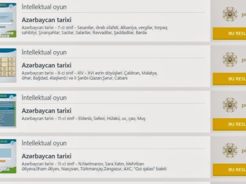 Ötən tədris ilində ümumilikdə 296 ədəd elektron resurs təqdim edilib - RƏSMİ