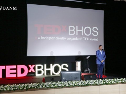 Bakı Ali Neft Məktəbində növbəti “TEDxBHOS” konfransı keçirilib