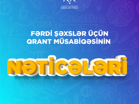 Gənclər Fondu qrant müsabiqəsinin nəticələrini açıqladı  