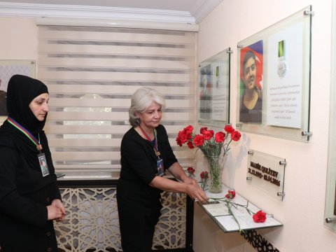 Universitetdə aprel şəhidinin doğum günü qeyd olundu - FOTO