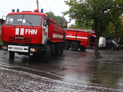 Bakıda uşaq bağçasında yanğın olub  