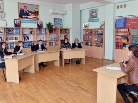 Müəllim və valideynlər qəbul edilib