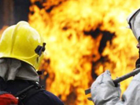 Qubada orta məktəb binası yandı