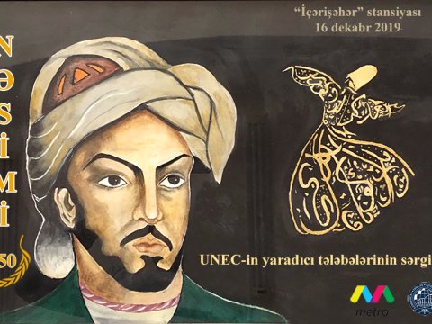 Metroda UNEC tələbələrinin sərgisi keçiriləcək