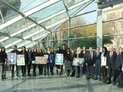UNEC tələbələrindən “Nəsimi ili”nə növbəti töhfə: Nəsimi yaradıcılığının rəsmlərdə inikası