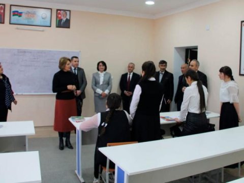 Nazir müavini Məhəbbət Vəliyeva Balakən rayonunda