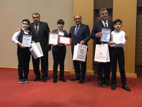 “Fövqəladə hallar uşaqların gözü ilə” IX Respublika Uşaq Yaradıcılıq Müsabiqəsinin qalibləri mükafatlandırılıb