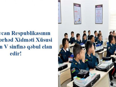 Dövlət Sərhəd Xidmətinin Xüsusi Məktəbinə məktəblilərin sənəd qəbuluna başlanılıb.