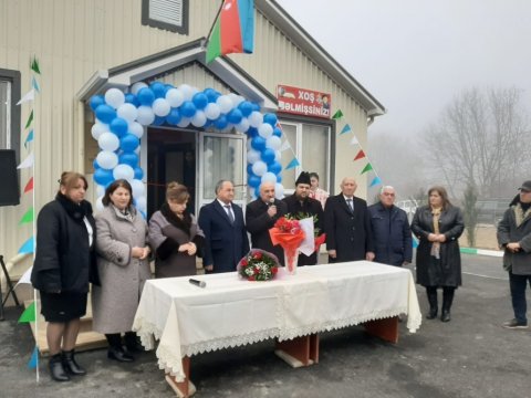 Ağdam rayon 122 nömrəli tam orta məktəb üçün quraşdırılan modul tipli bina istifadəyə verilib