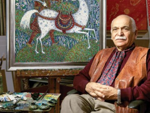 Xalq rəssamı müəllim və şagirdlərin qonağı olub