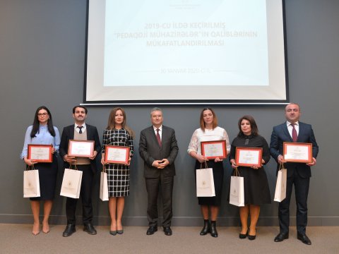 Pedaqoji mühazirə qalibləri mükafatlandırılıb