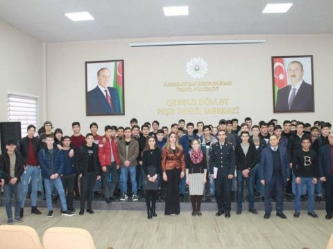 Qəbələ Dövlət Peşə Təhsil Mərkəzində narkomaniyaya dair tədbir keçirilib