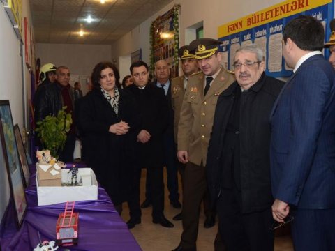 Qubadlı rayonu Mərdanlı kənd tam orta məktəbində fövqəladə hallarla bağlı maarifləndirmə tədbiri