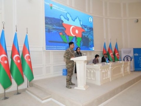 Gəncədə vətənpərvərlik mövzusunda tədbir keçirilib-FOTO