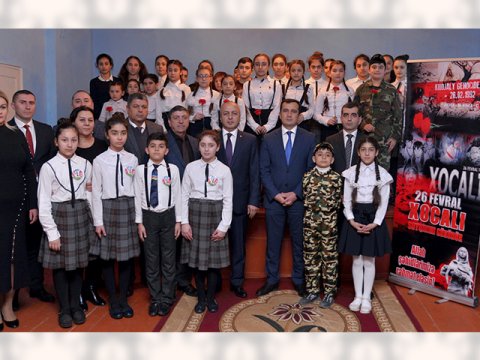 “Xocalı soyqırımı tarixin qan yaddaşıdır” adlı rəsm sərgisi