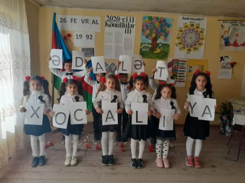 Ucqar kənd şagirdlərinin Xocalı harayı - İngilis dilində çağırış-VİDEO