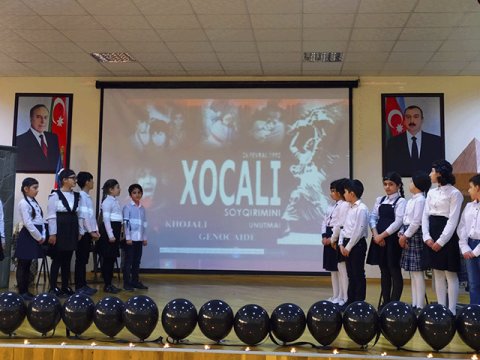 Məktəblərdə Xocalı soyqırımına dair silsilə tədbirlər