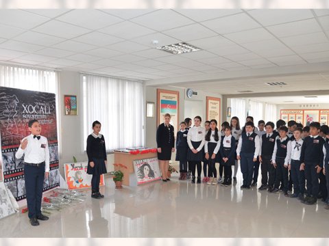 İlk dərs və məşğələlər Xocalı soyqırımına həsr edilib