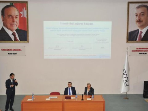 Bakı Mühəndislik Universitetində icbari tibbi sığorta ilə bağlı maarifləndirmə