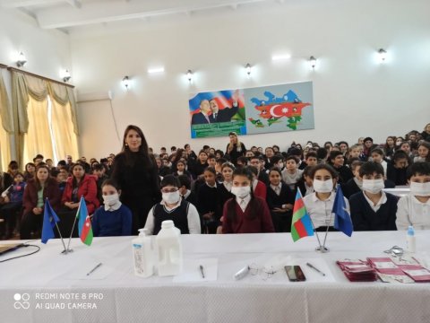 Xəzər rayonunda məktəblilərə virus infeksiyalarından qorunmaq yolları haqqında məlumat verilib