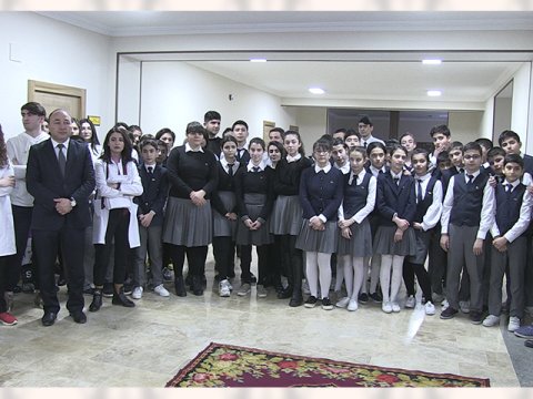 Şagirdlərin ilk tibbi yardım qaydaları ilə tanışlığı