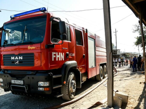 Mingəçevirdə məktəbdə yanğın BAŞ VERDİ