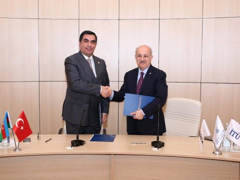 İstanbul Texnik Universitetinin rektoru Bakı Ali Neft Məktəbində olub