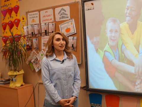 Ölkəyə  dərs  keçən  məkandan reportaj – Teledərslər necə hazırlanır?-FOTOLAR