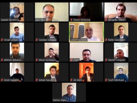 UNEC-in rektoru tələbə təşkilatlarının rəhbərləri ilə virtual platformada görüşüb