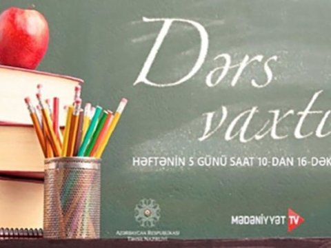 Aprelin 10-da proqrama uyğun olaraq teledərslər təqdim edilib