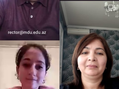 Rektor tələbələrlə görüşdü – Virtual tövsiyələr-FOTO