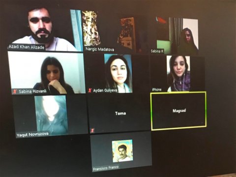 Dillər Universitetində virtual “danışıq klubu”  